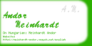 andor meinhardt business card